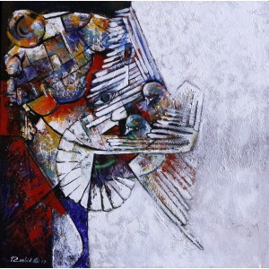 Rashid Ali, 24 x 24 Inch, Acrylic On Canvas, Figurative Painting, AC-RA-022
